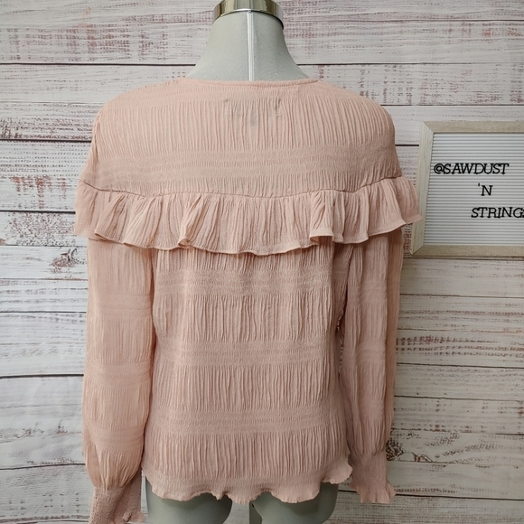 KENDALL + Kylie pink ruffle blouse S - Picture 7 of 11